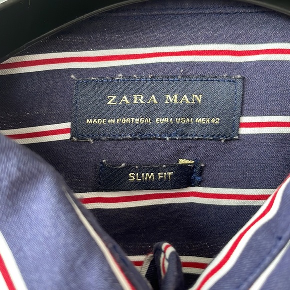 ZARA STRIPED SHIRT - Picture 4 of 4